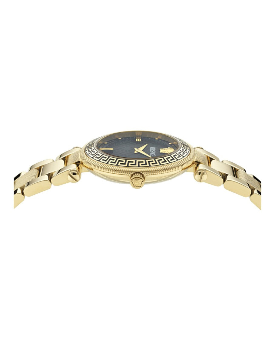 Versace Versace Reve Bracelet Watch With Black Guilloche Dial