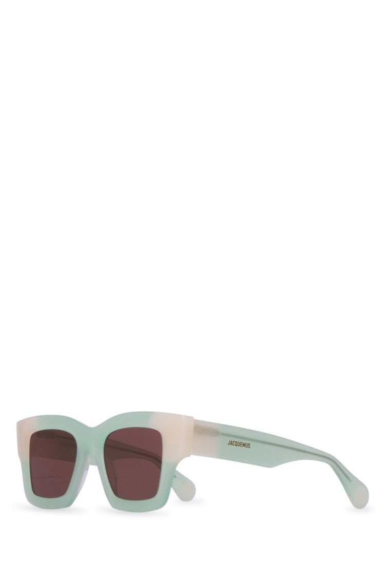 Jacquemus Geometric Frame Sunglasses With Gradient Lenses