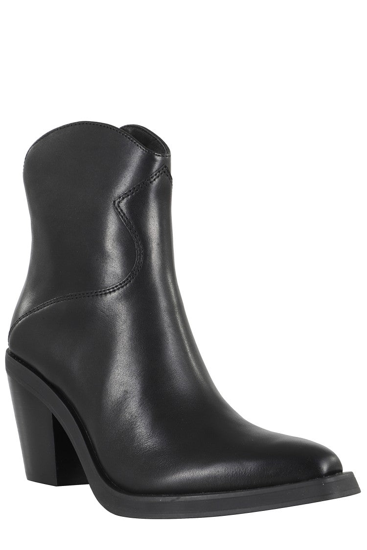 Ash Ankle Boots With Smooth Leather Upper