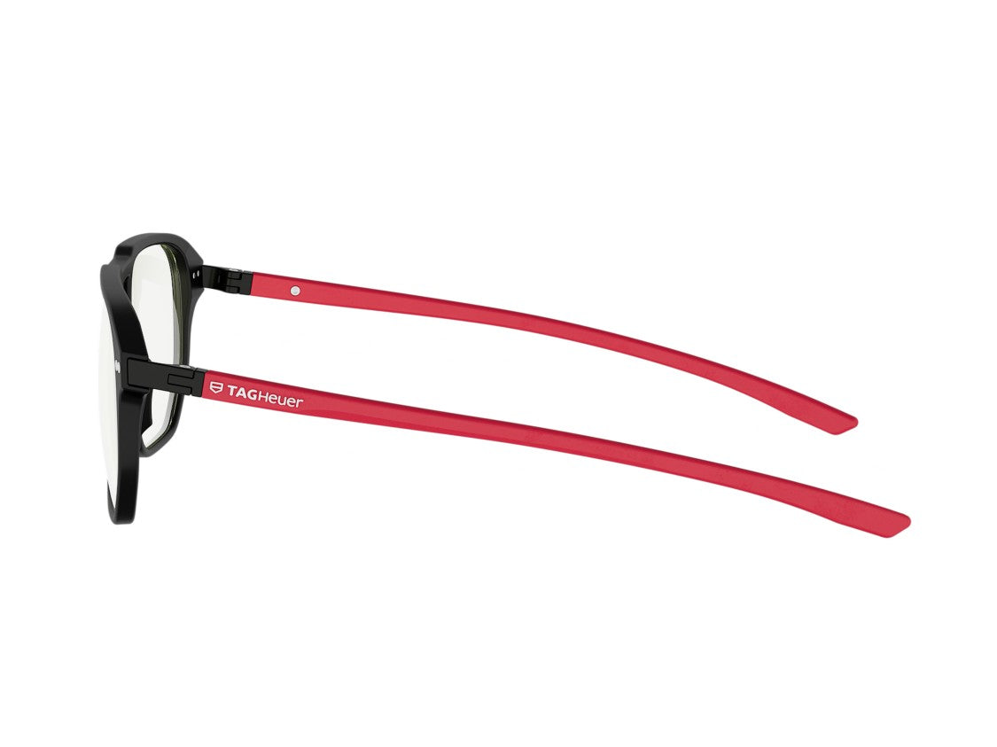 Tag Heuer Th50077i Red Square Frame Eyeglasses