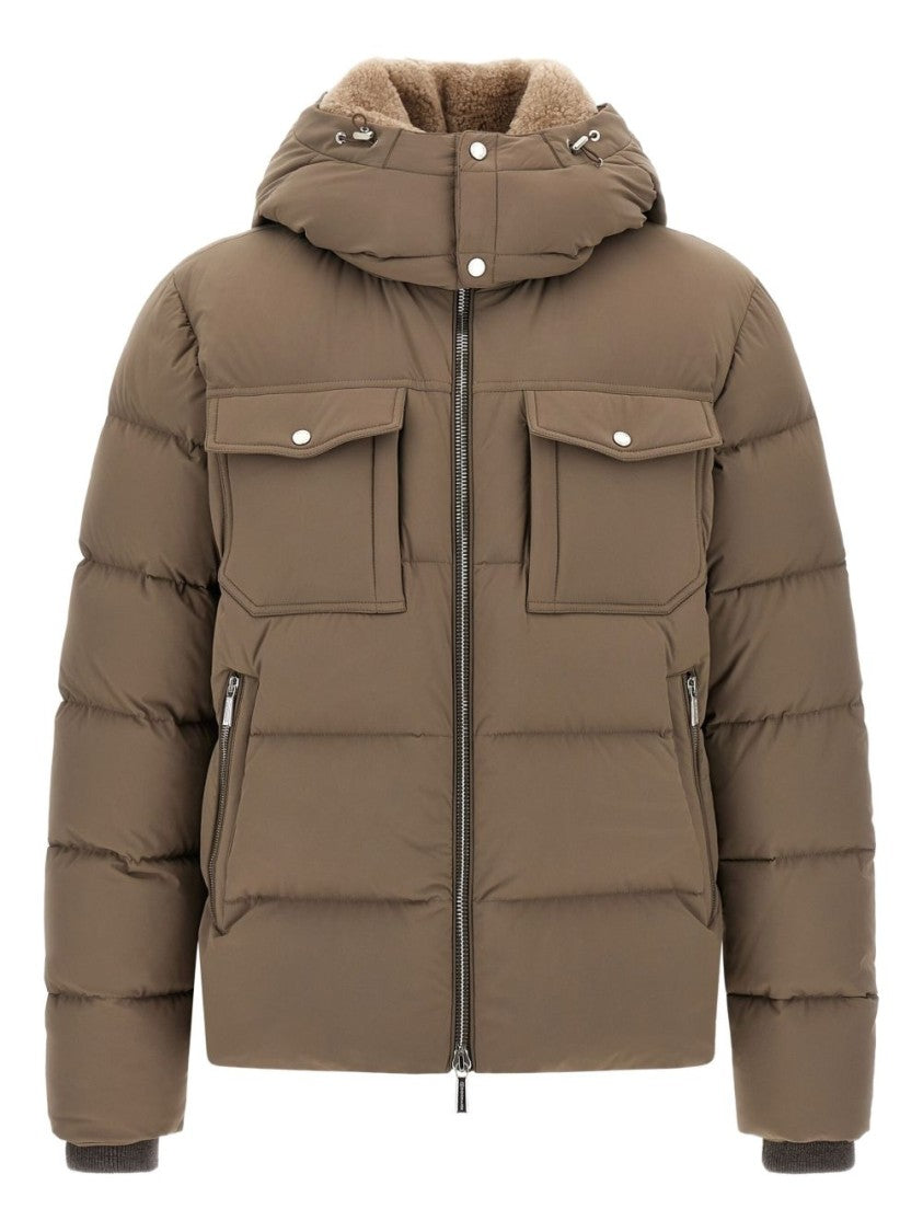 Moorer Short Down Jacket With Hat Alarick