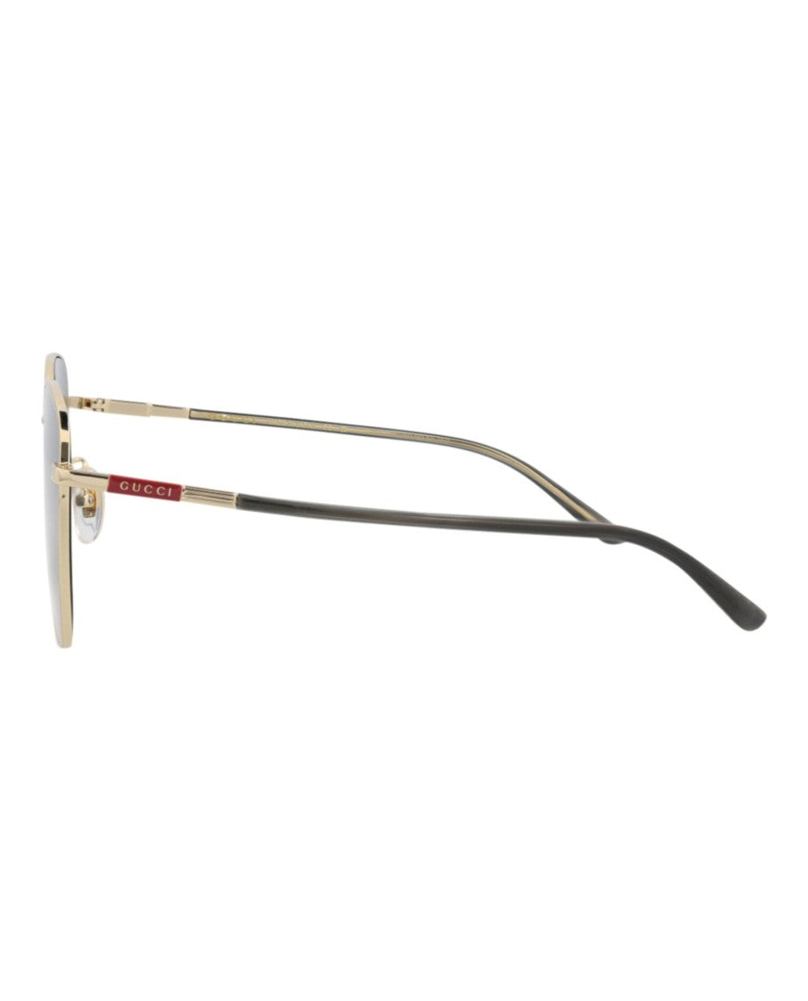 Gucci Square-Frame Metal Sunglasses