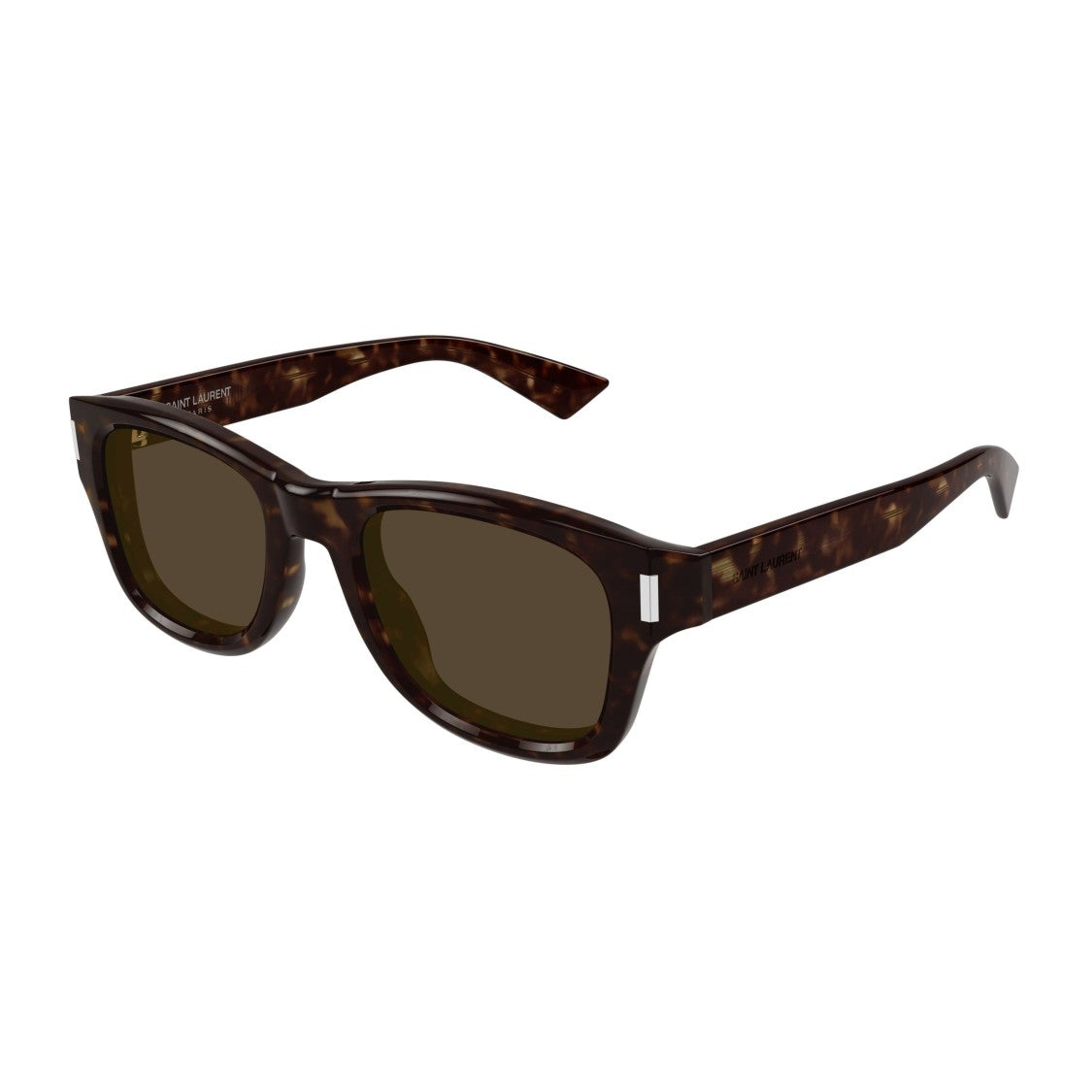 Saint Laurent Sl 801 Rectangular Tortoiseshell Sunglasses