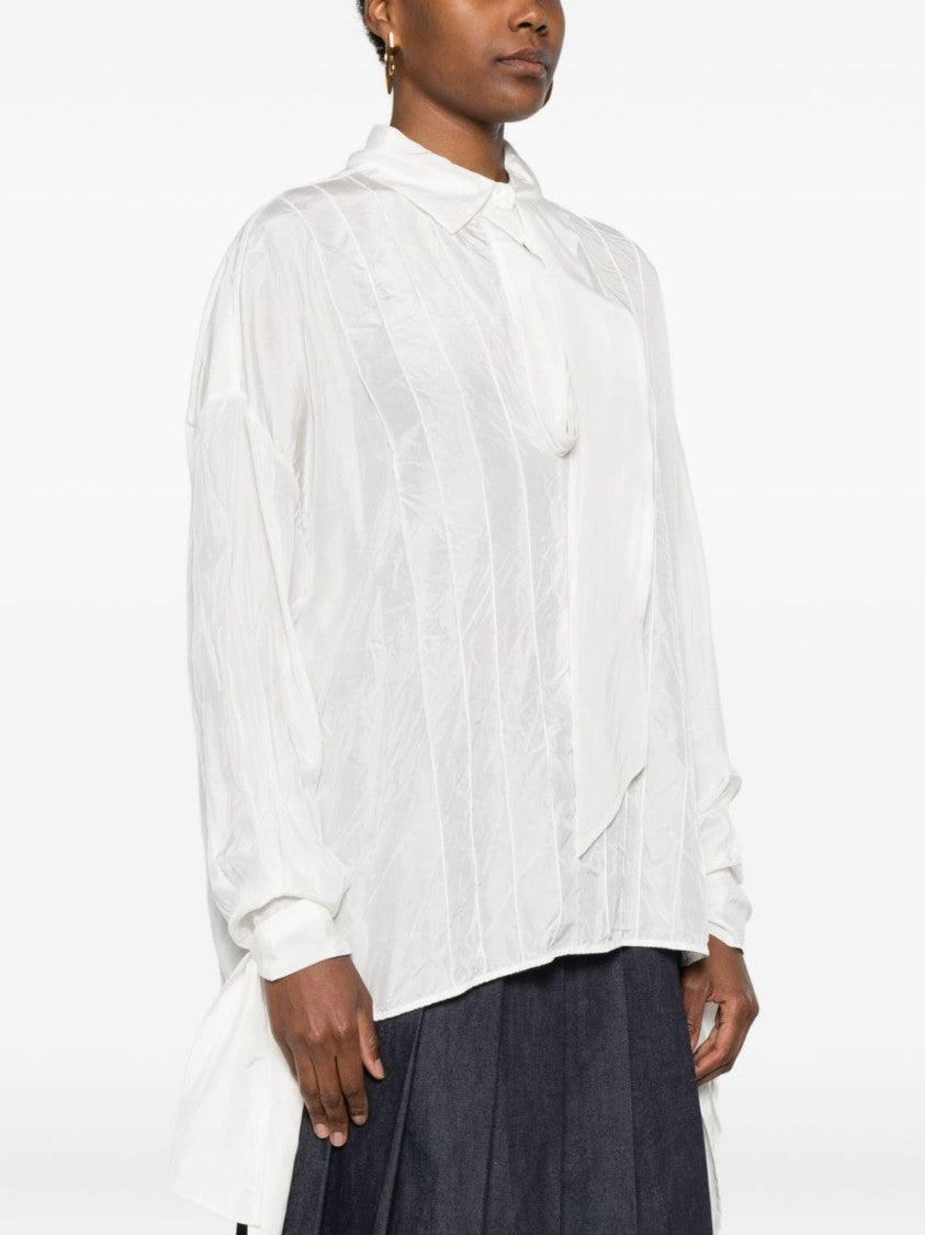 Lanvin Silk Blouse With Tie Neck