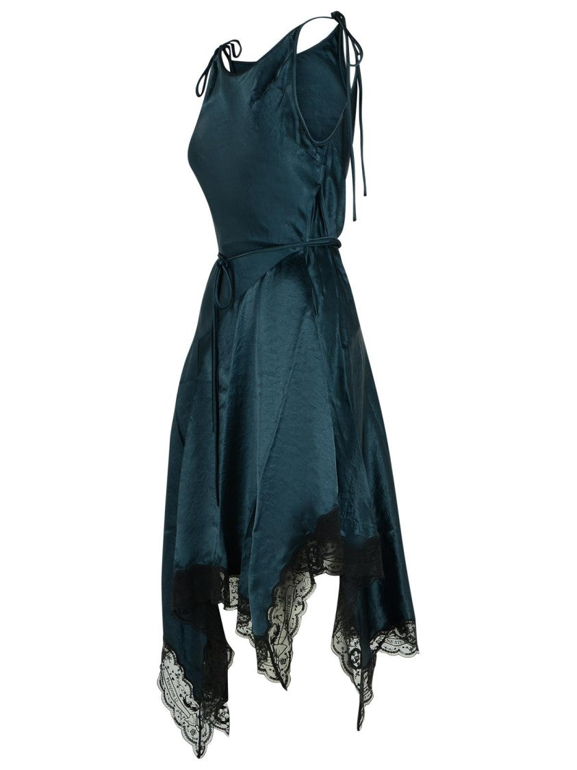 Acne Studios Petrol Blue Acetate Dress