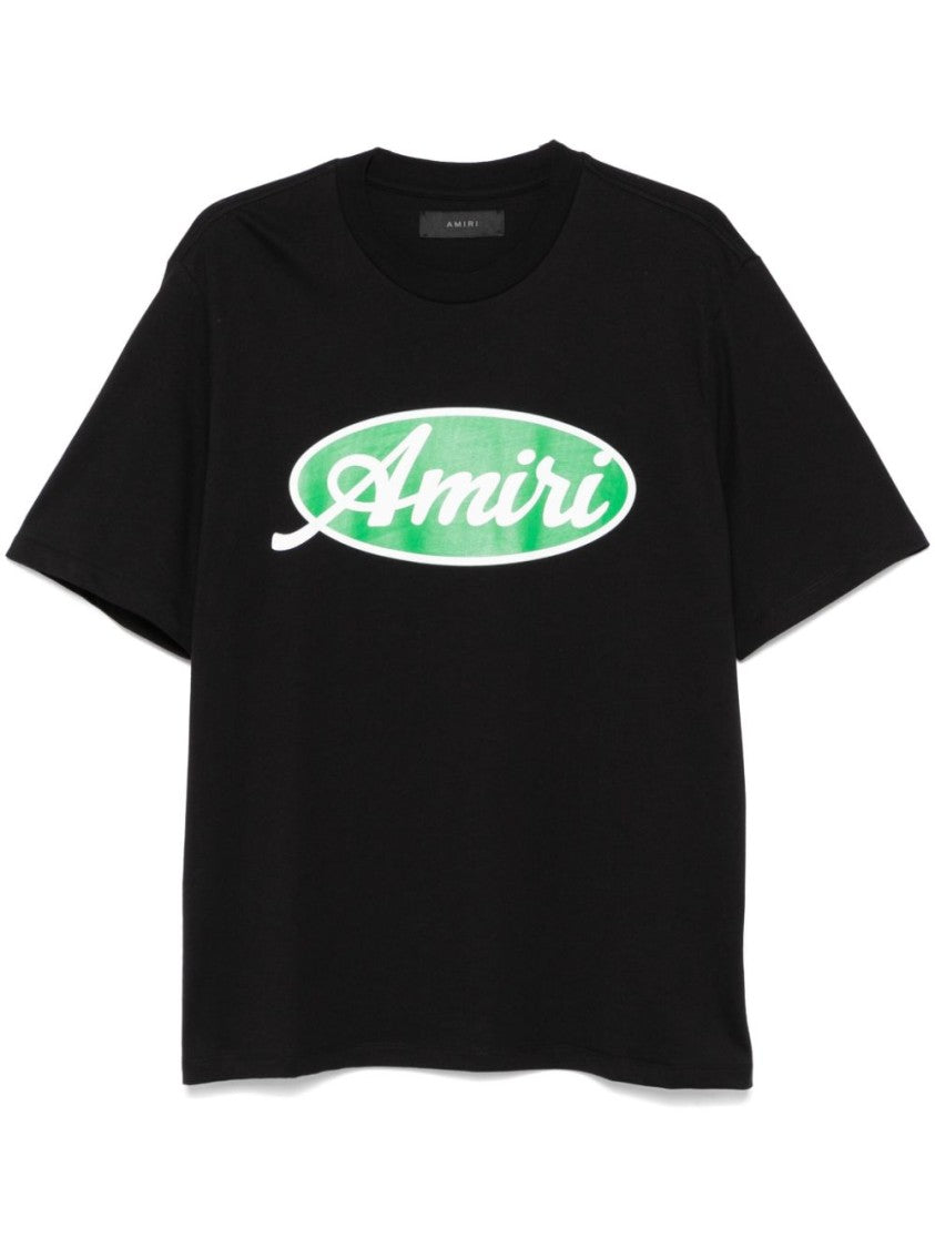 Amiri Black Relaxed-Fit T-Shirt With Striking Logo