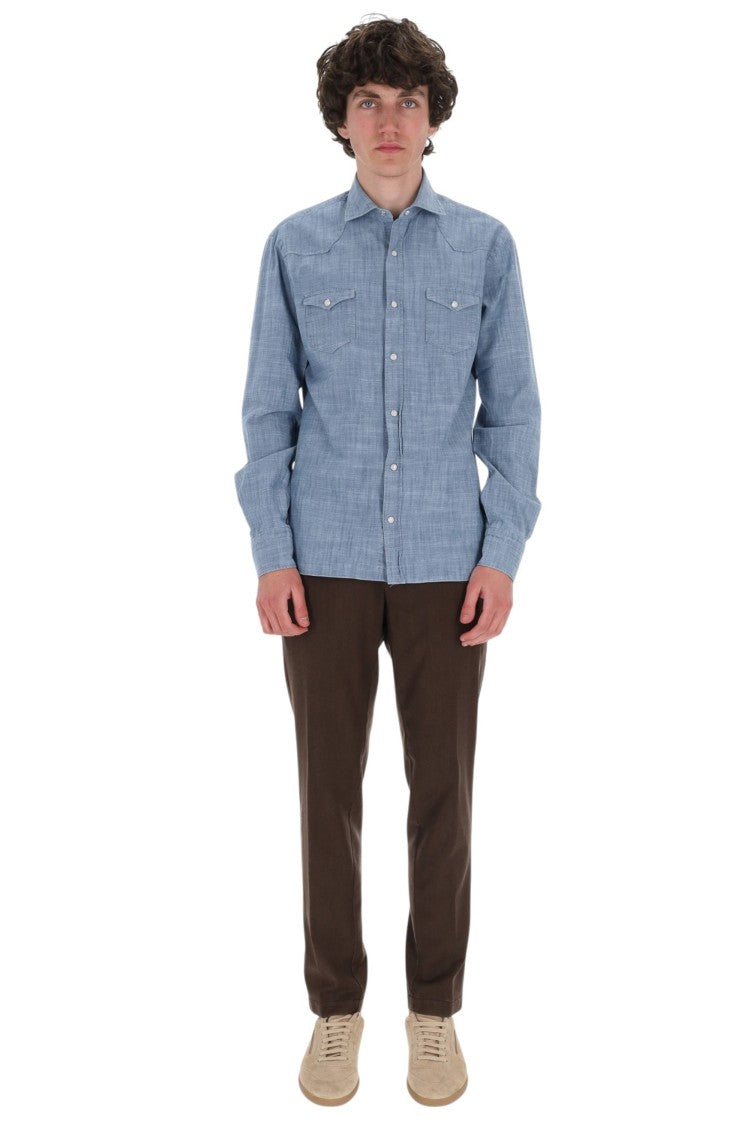 Barba Dandylife Texas Lightweight Denim Shirt