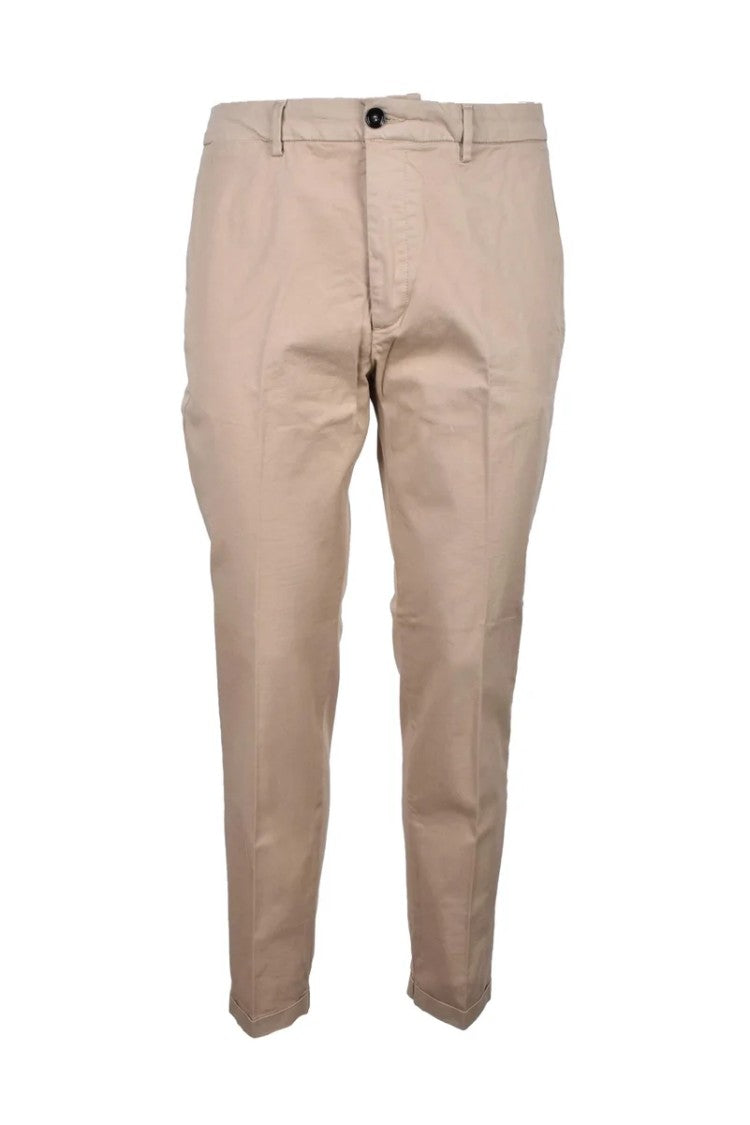 True Nyc Khaki Stretch Cotton Pants