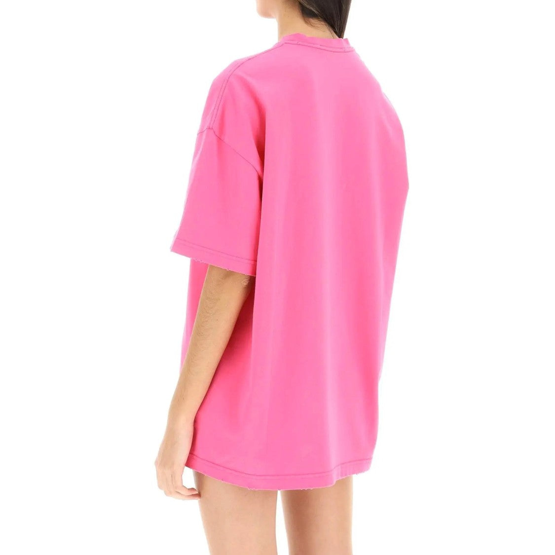 Versace Pink Cotton Logo Top