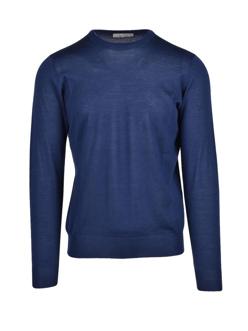 Filippo De Laurentiis Crew Neck Sweater In Extrafine Merino Wool