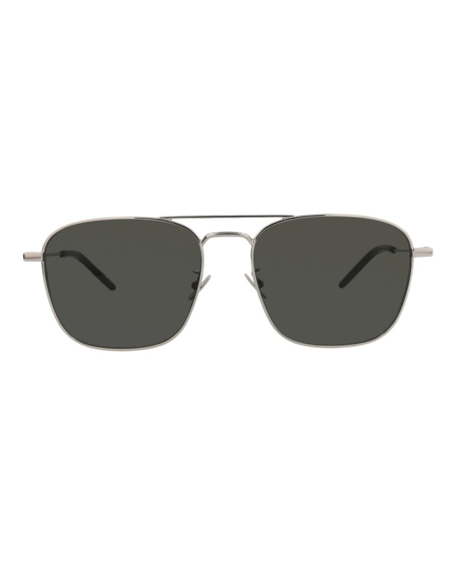Saint Laurent Aviator-Frame Metal Sunglasses