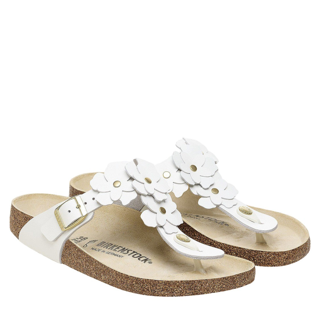 Birkenstock Gizeh Sandals With Floral Appliques