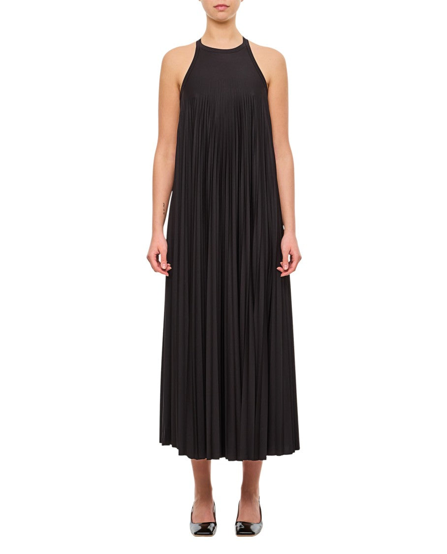 Sportmax Black Flowing Jersey Dress