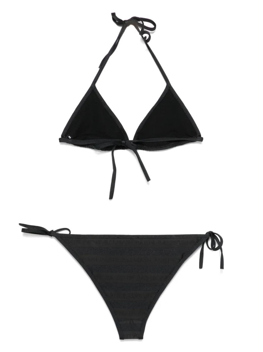 Balmain Classic Triangle Bikini With Adjustable Ties