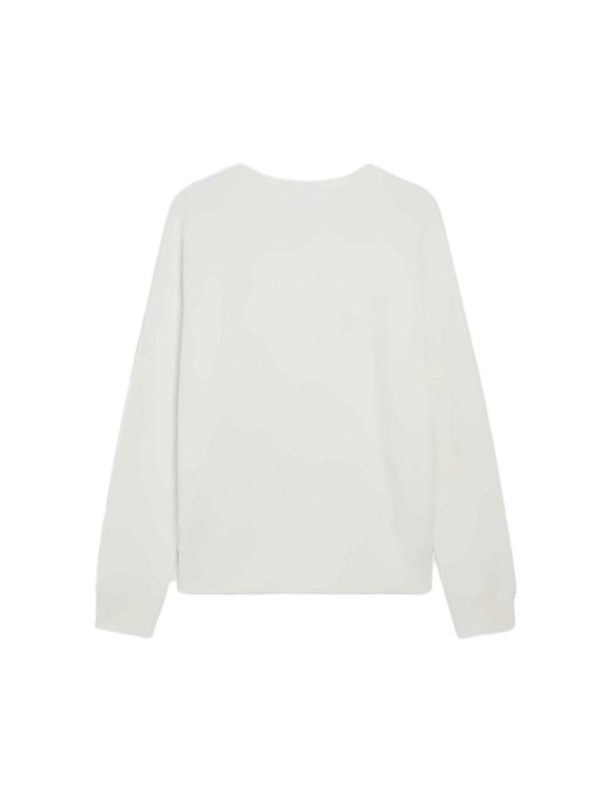 Maison Kitsuné Minimalist Long-Sleeve White T-Shirt