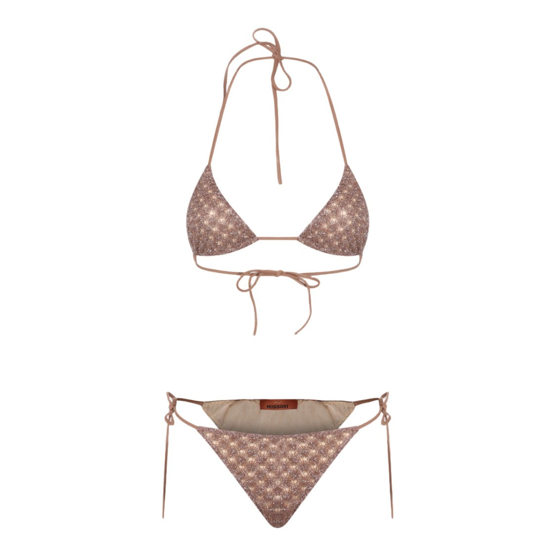 Missoni Textured Brown Two Piece Bikini