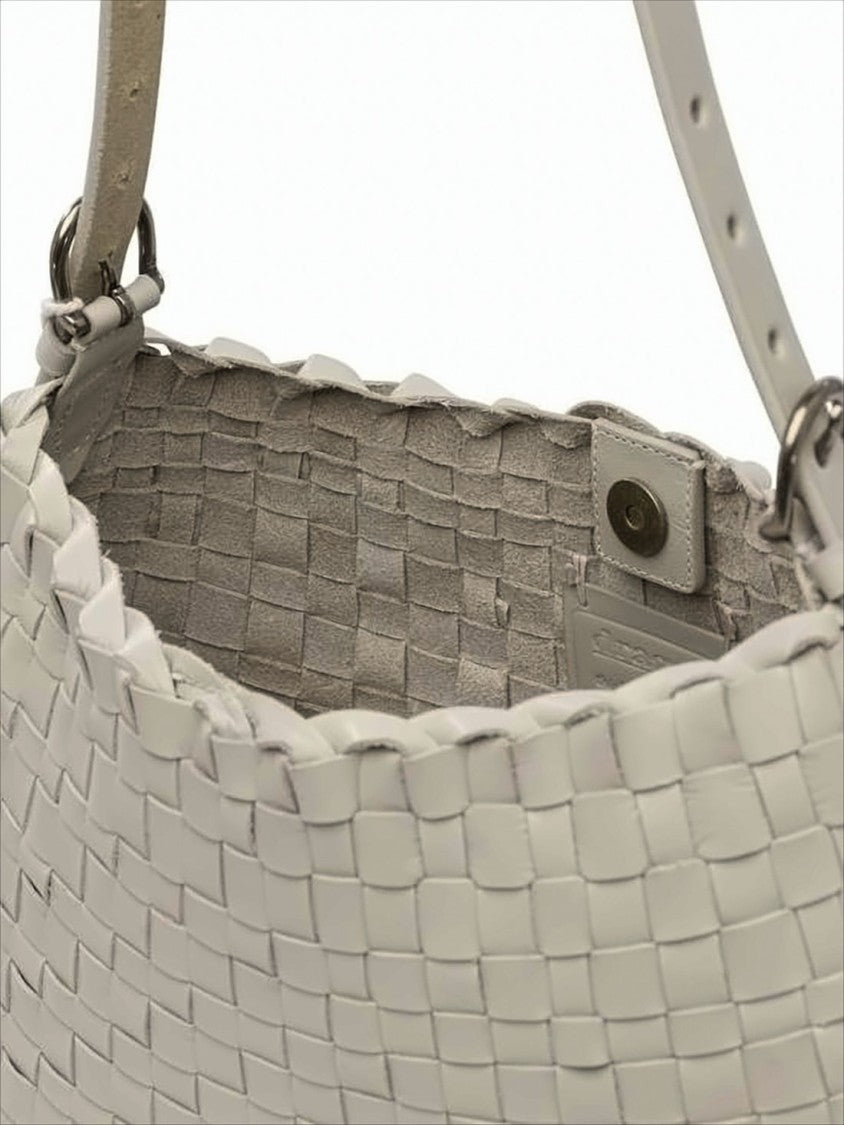 Dragon Diffusion Woven Buffalo Leather Shoulder Bag