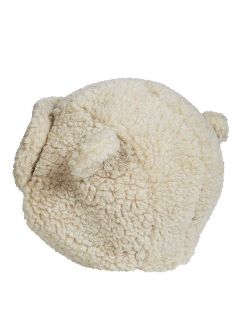 Moncler Curly Fabric Pom-Pom Hat
