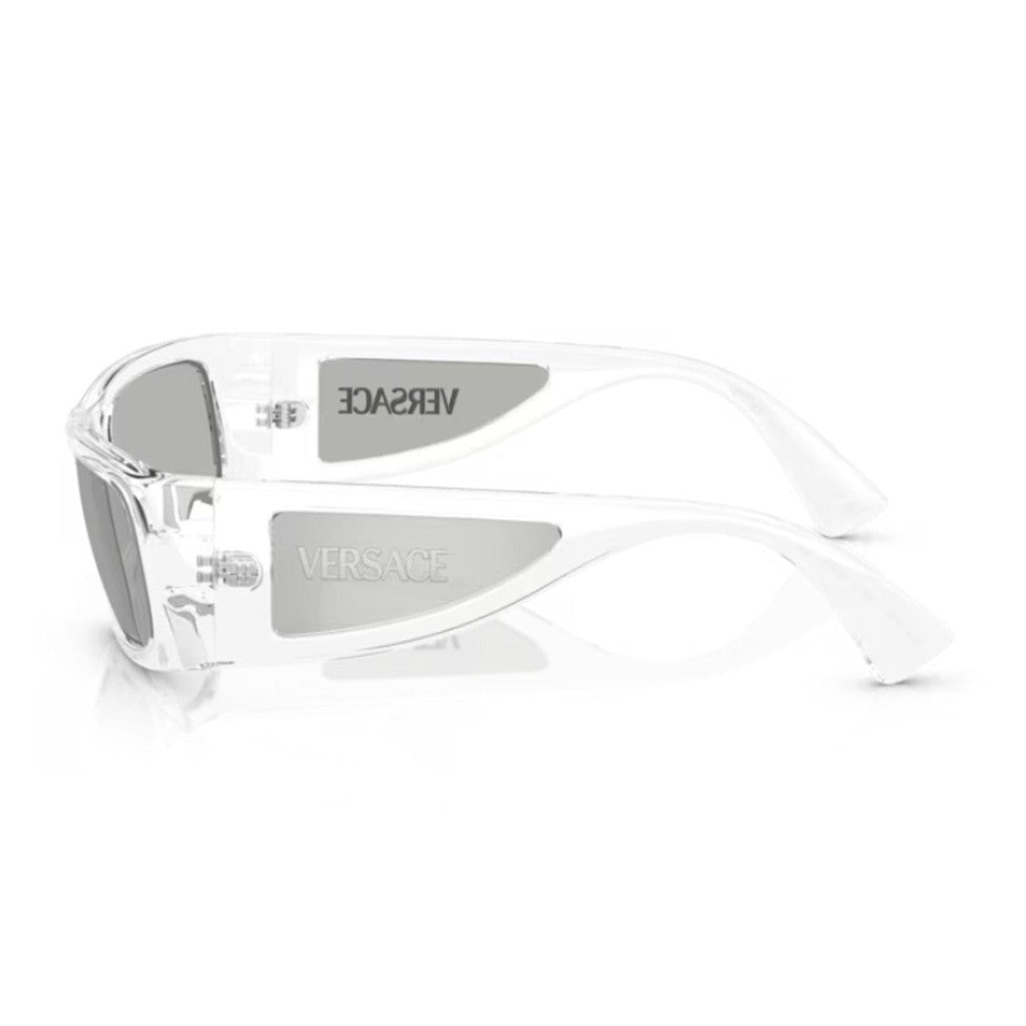 Versace Transparent 0Ve4482 Lens Logo Injected Rectangular Sunglasses
