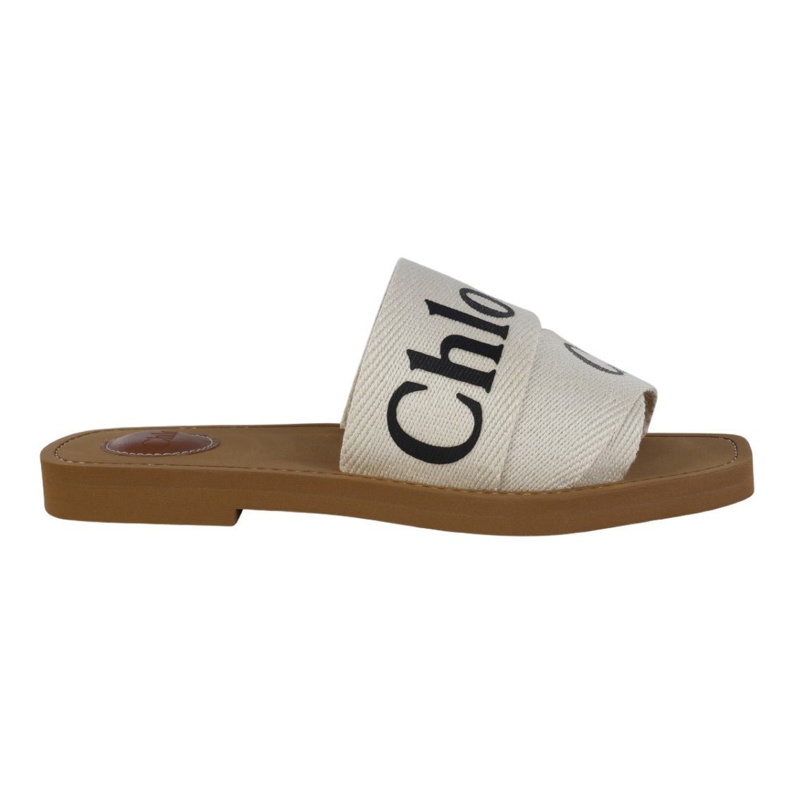Chloé Flat Slide Shoes With Bold Lettering