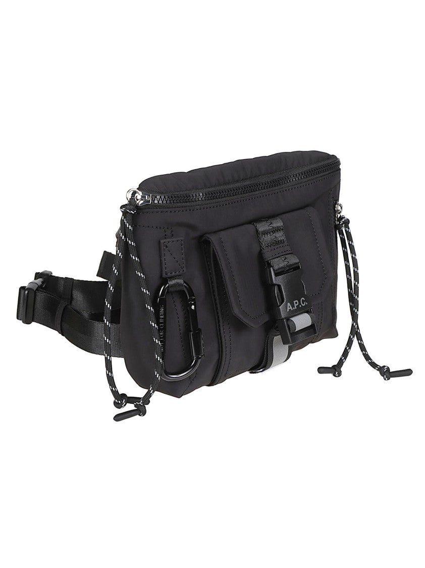 A.P.C. Trek Black Polyamide Belt Bag