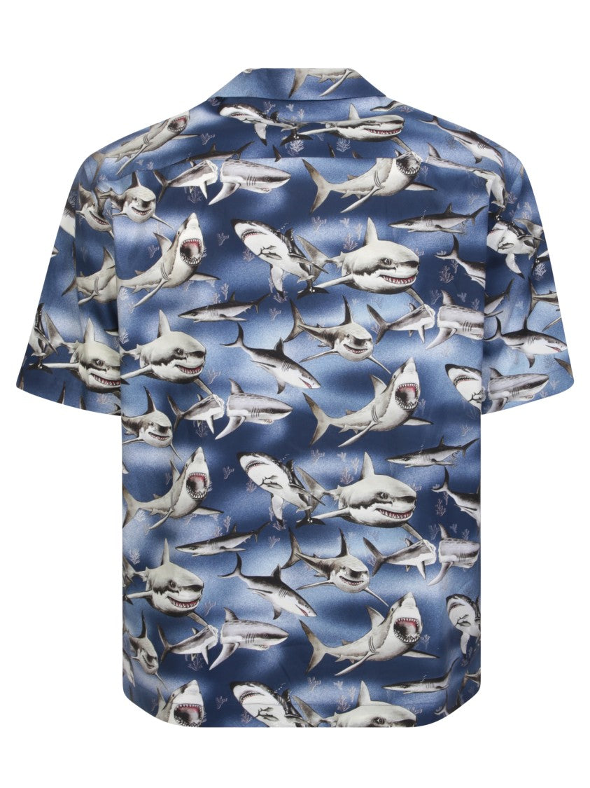 Palm Angels Shark Bowling Shirt