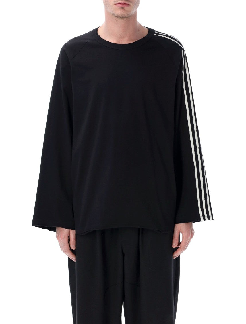 Y-3 Raw Edge Long Sleeve Black T-Shirt