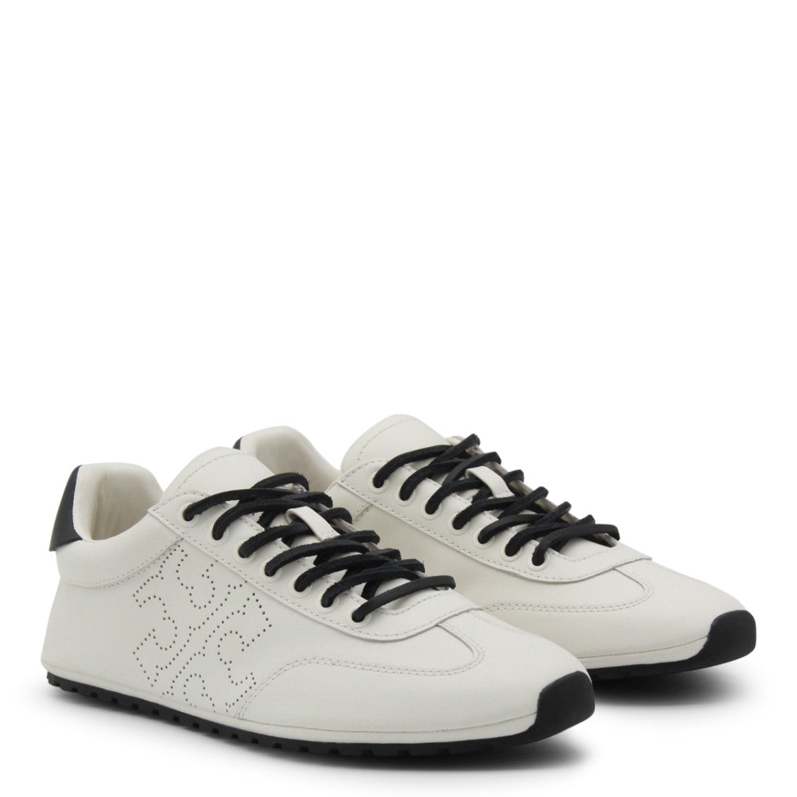 Tory Burch White Leather Sneakers