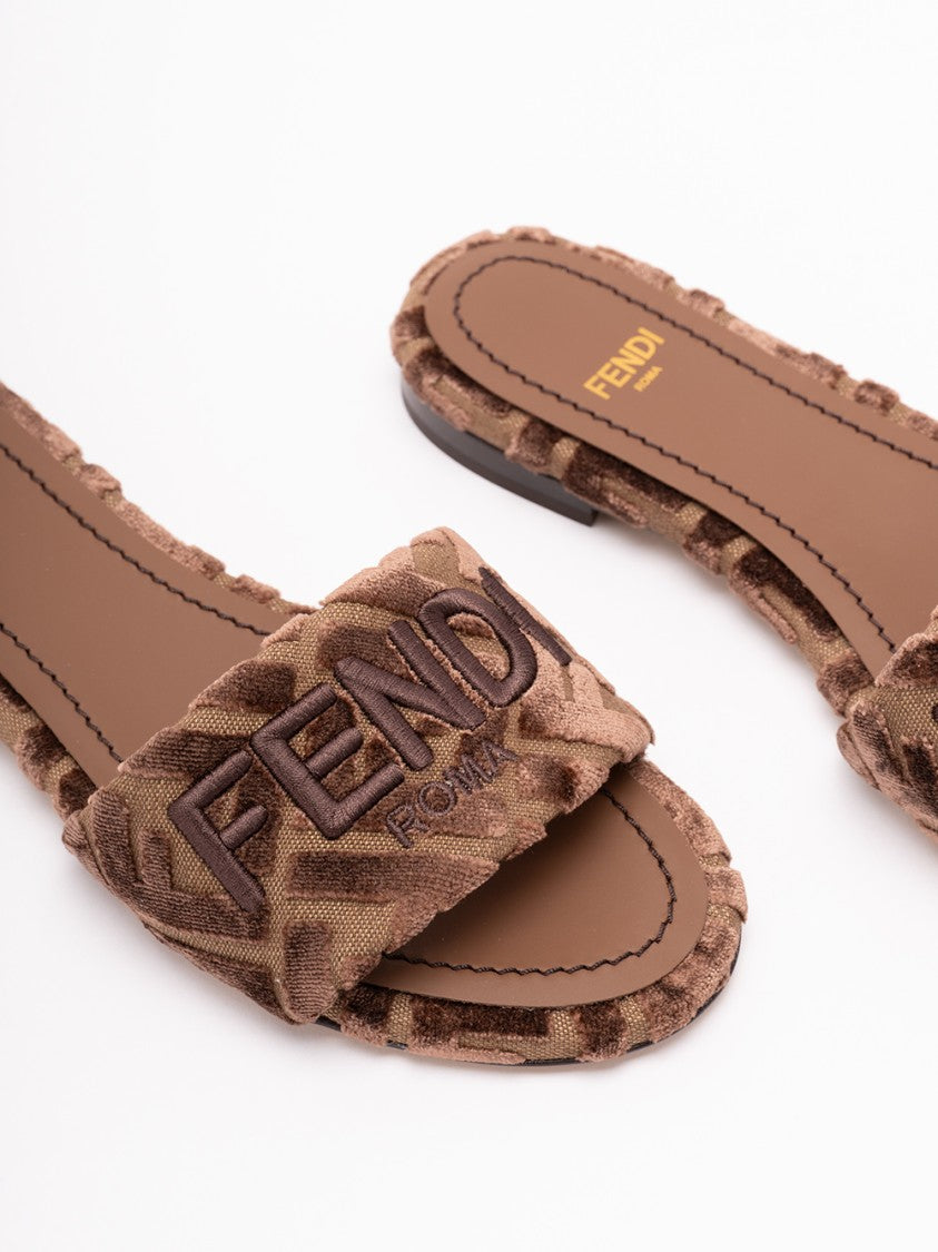 Fendi `Ff` Slides