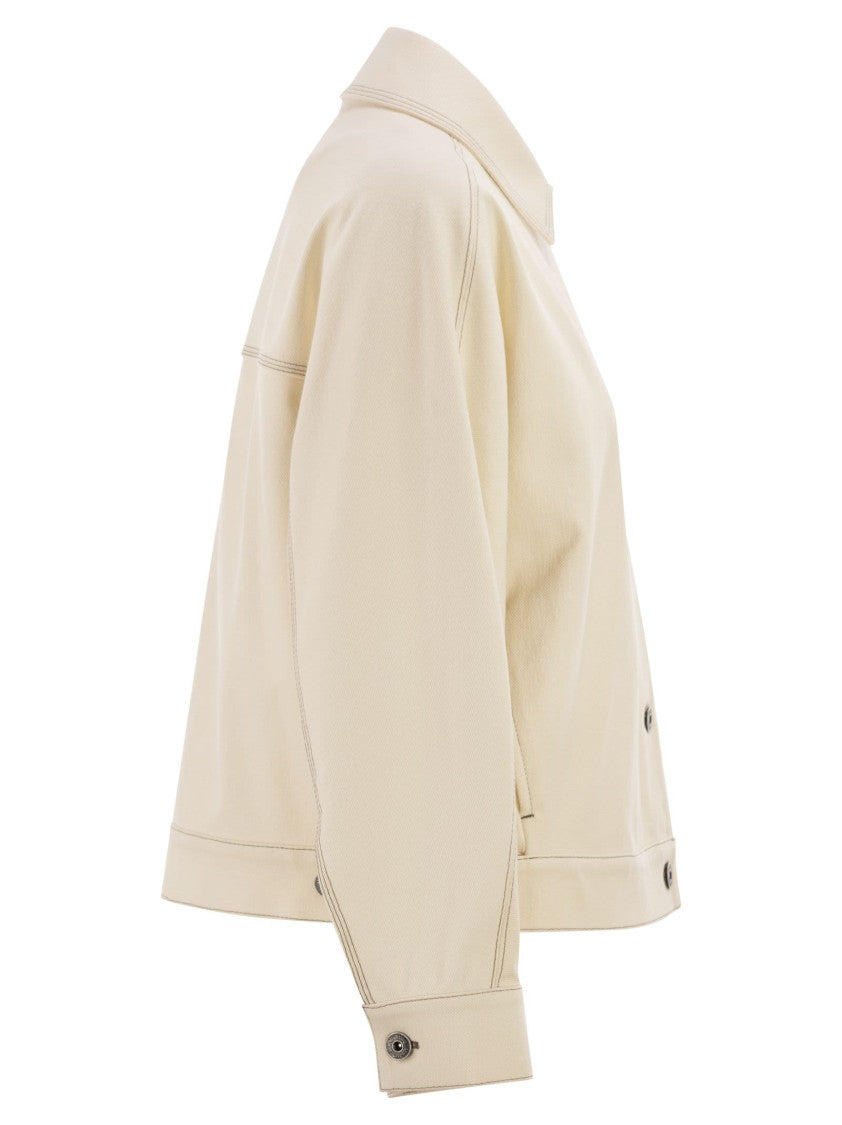 Max Mara Mxpnettare - Denim-Effect Jersey Jacket