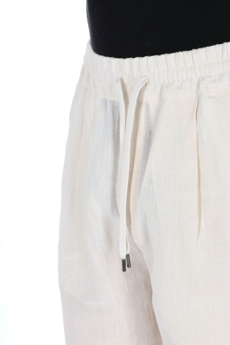 Herno Pure Linen Jogger Bermuda
