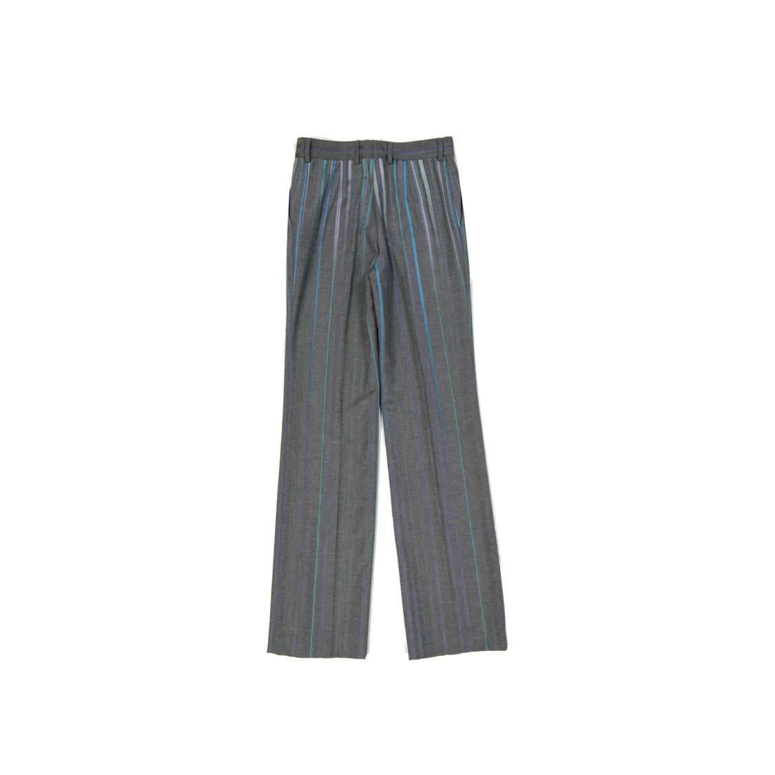 Alberta Ferretti Flared Leg Wool Blend Trousers