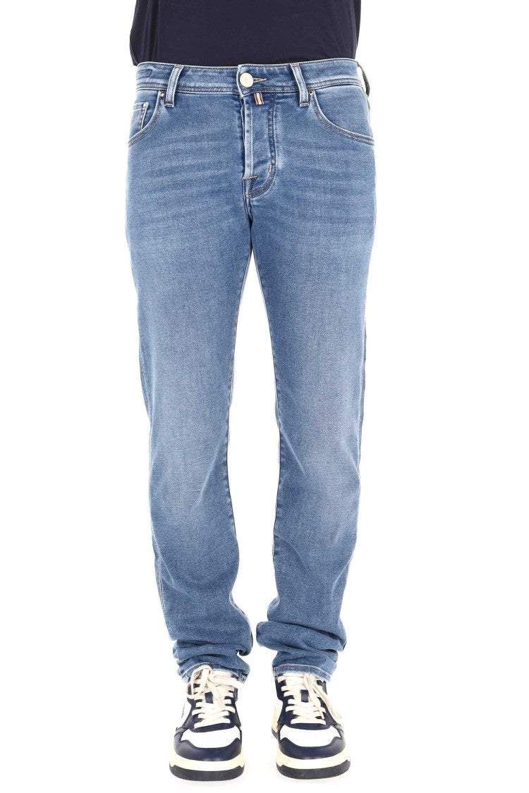 Jacob Cohen Nick Slim Fit Beige Label Jeans