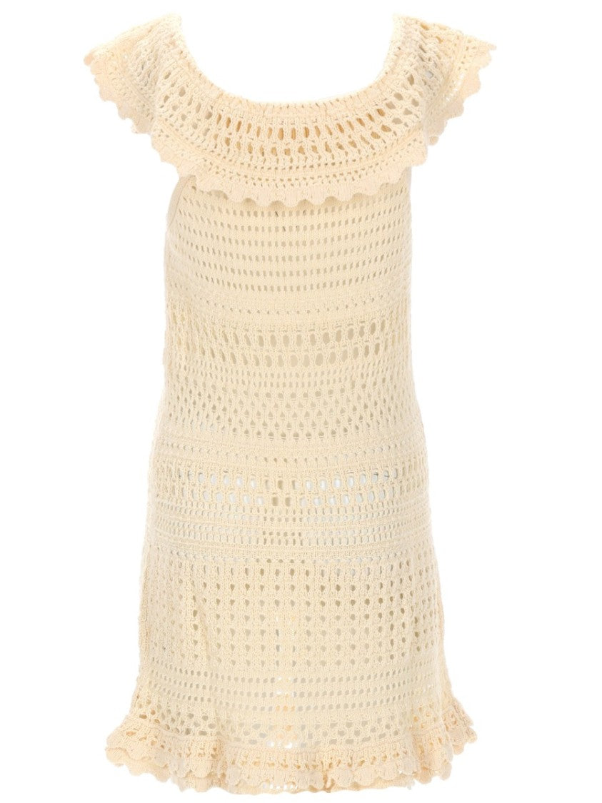 Isabel Marant Étoile Zoa Crochet Knit Mini Dress