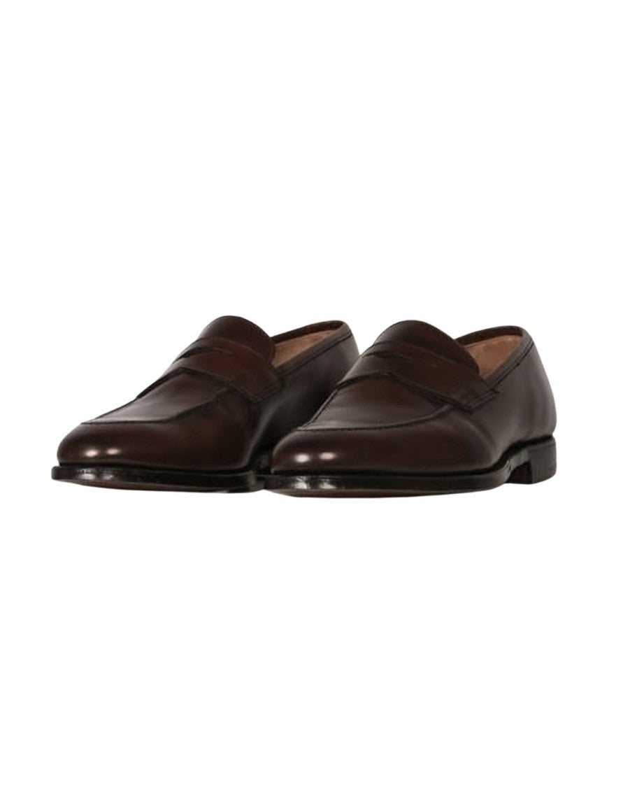 Crockett & Jones Brown Calf Leather Loafers