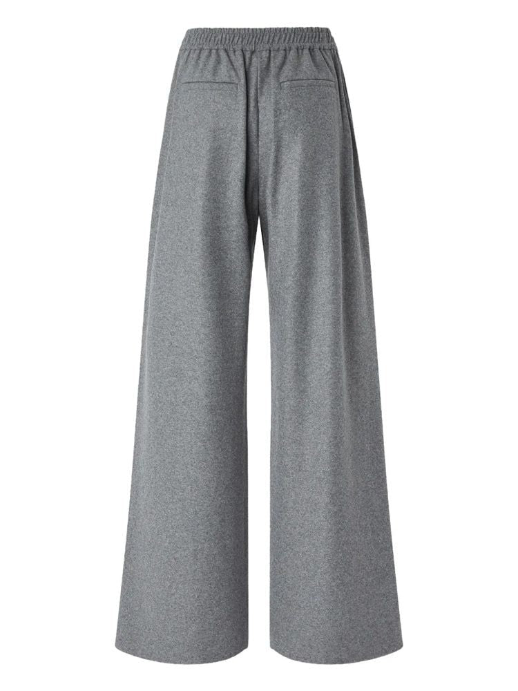 Pinko Wide-Leg Trousers With Relaxed Fit And Elastic Waistband