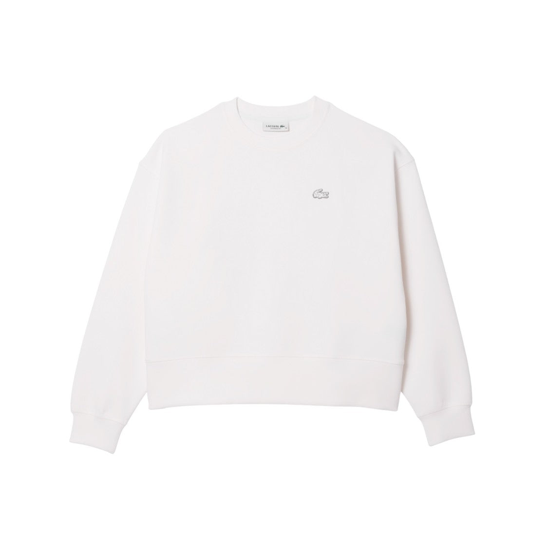 Lacoste Oversized Double-Faced Cotton Blend Sweatshirt
