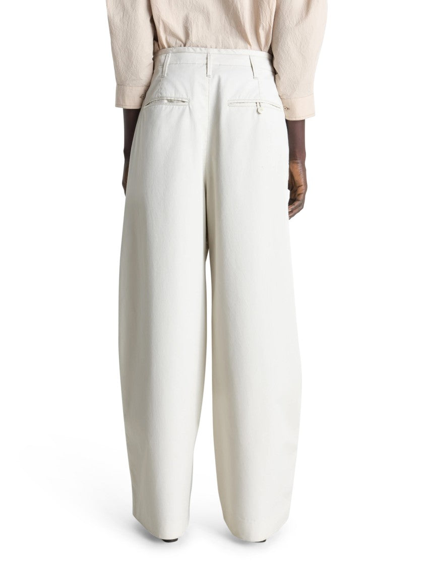 Lemaire Wide-Leg Chino Trousers With High Waist