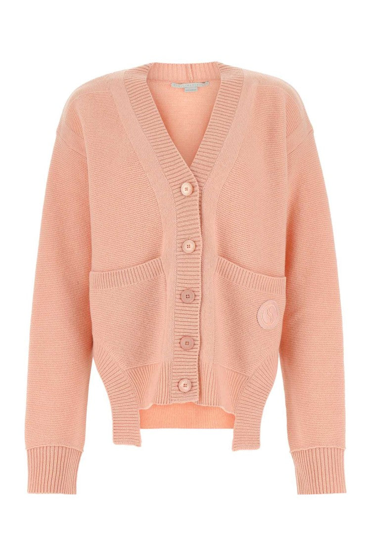 Stella Mccartney Pink Cashmere Blend Oversize Cardigan