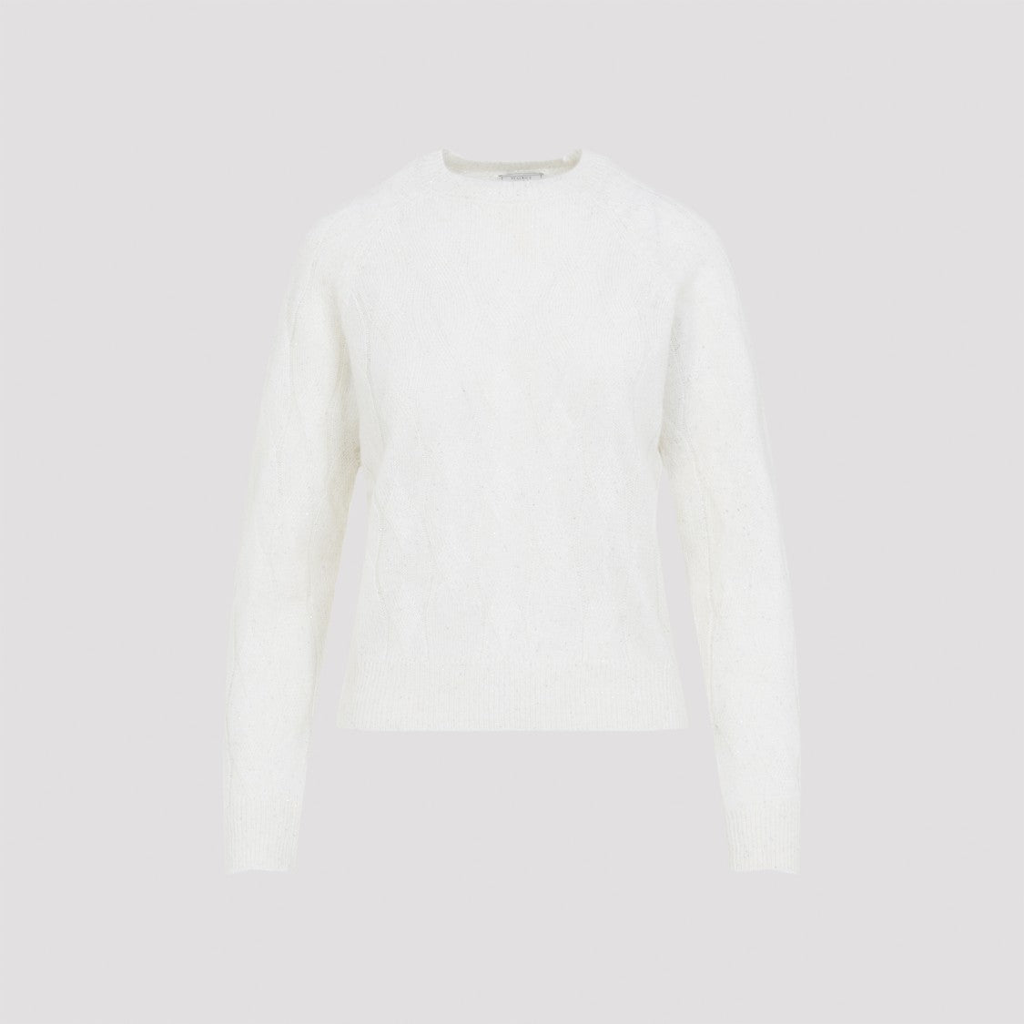 Peserico Braid White Sweater
