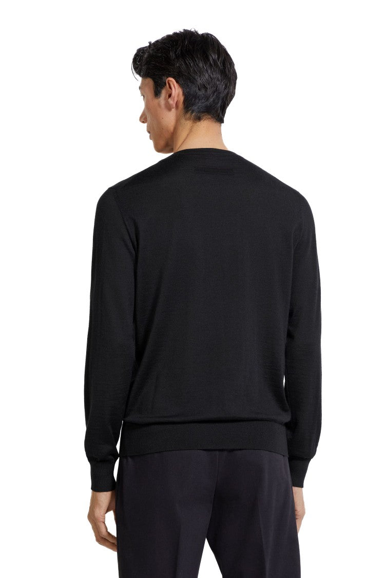 Zegna Cashseta Light Cashmere-Silk Crewneck Sweater