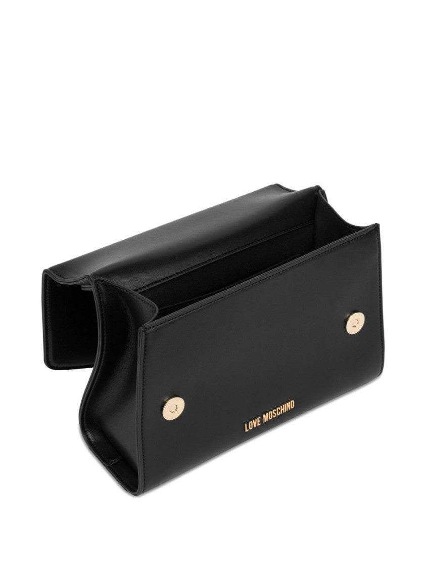 Love Moschino Structured Black Shoulder Bag