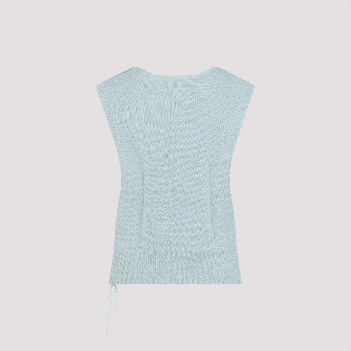 Maison Margiela Hemp Top With Deep V-Neckline