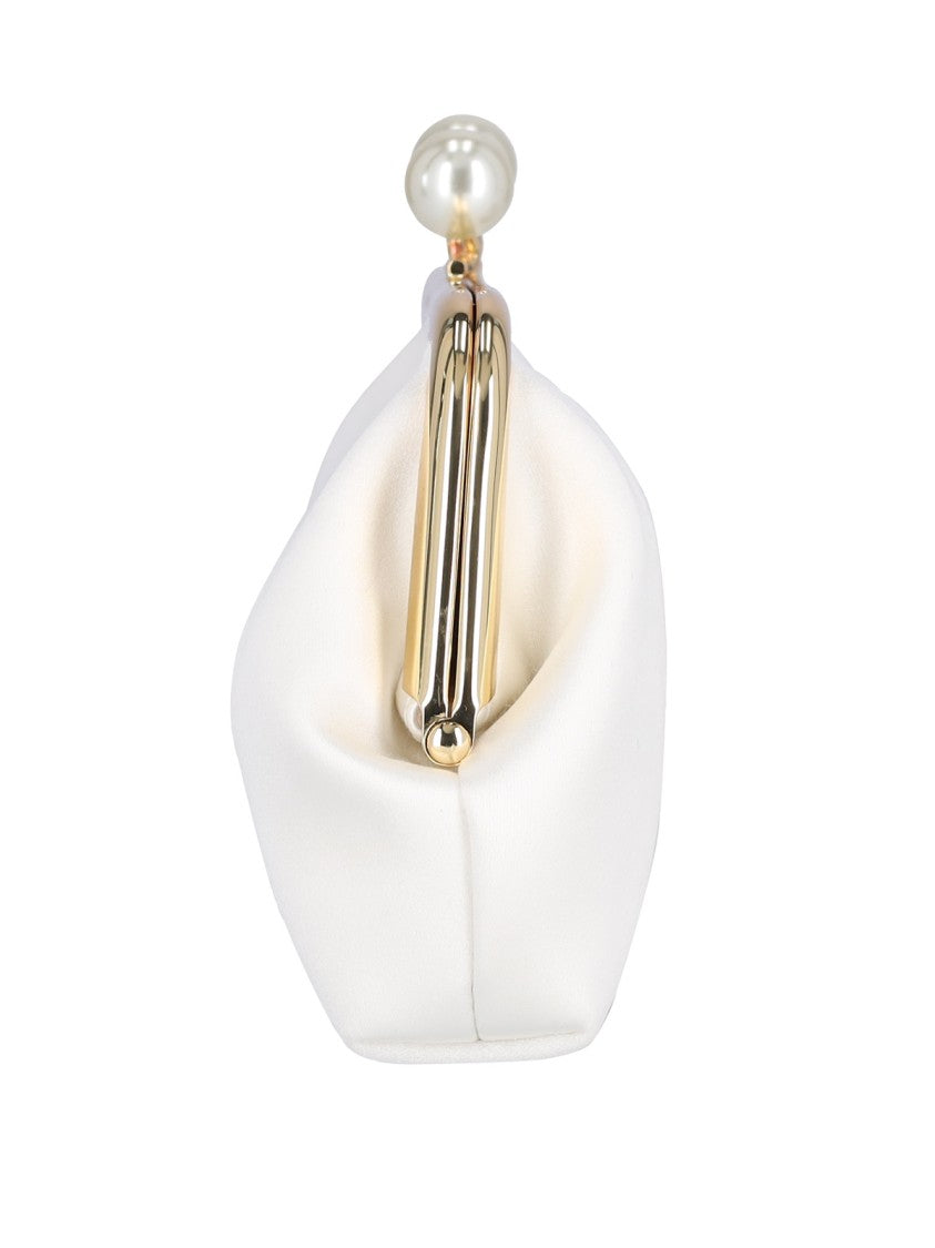 Anya Hindmarch 'Bespoke Maud Pearls' Pouch – White