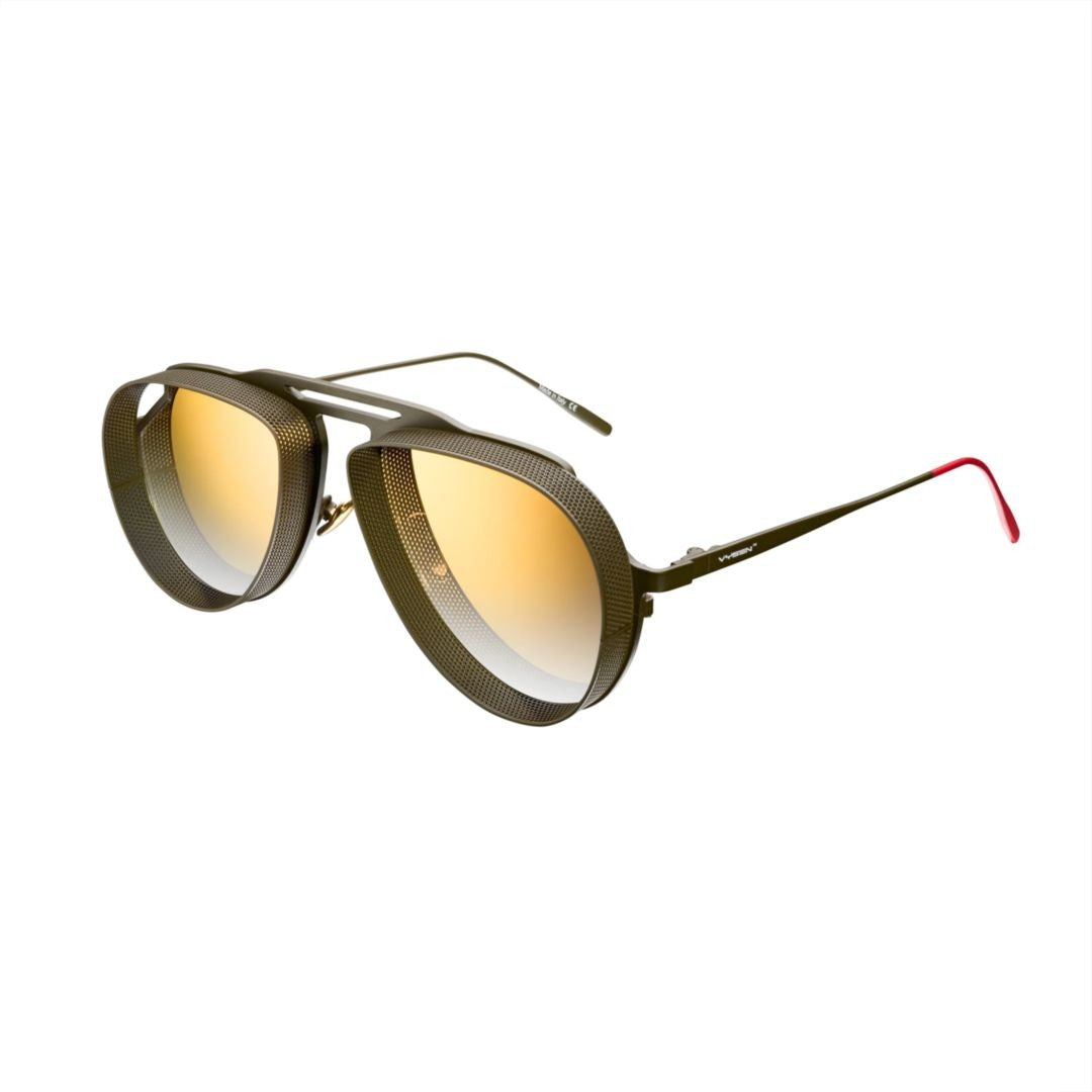 Vysen T-6 Aviator-Inspired Sunglasses With Textured Frame And Gradient Lenses