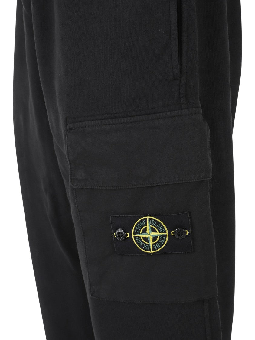 Stone Island Relaxed Fit Cotton Sweat Trousers