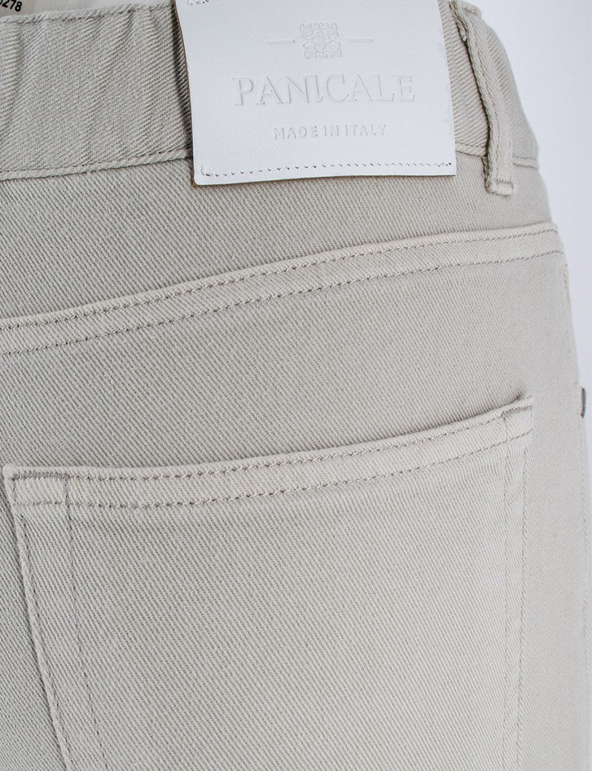 Panicale High-Waisted Trousers With Jewelled Turn-Up Detail