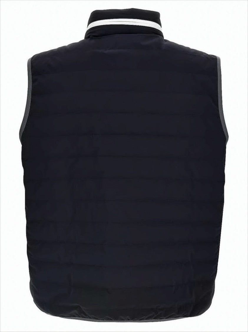 Brunello Cucinelli Quilted Sleeveless Vest With High Collar