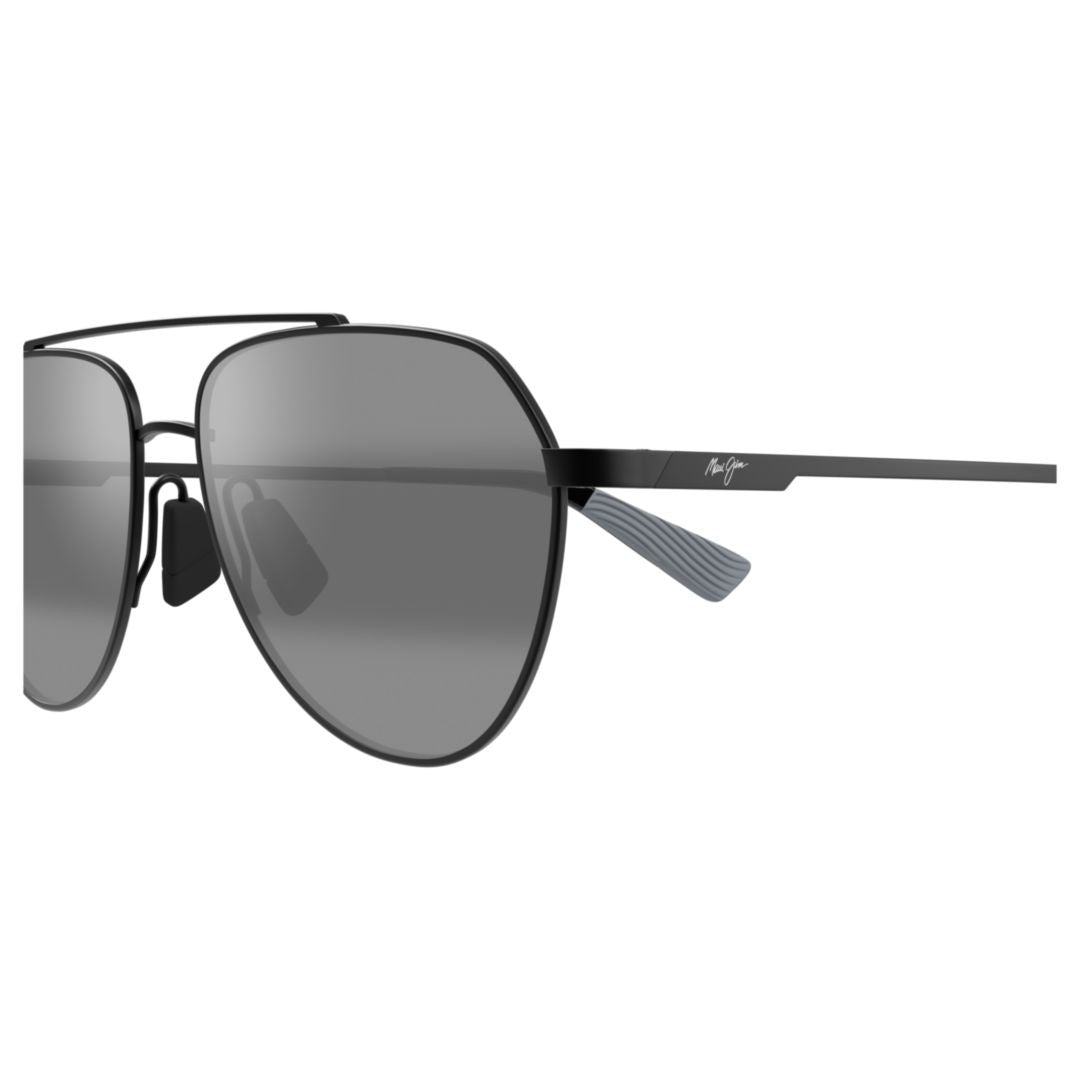 Maui Jim Waiwai Aviator Sunglasses With Slim Black Metal Frame