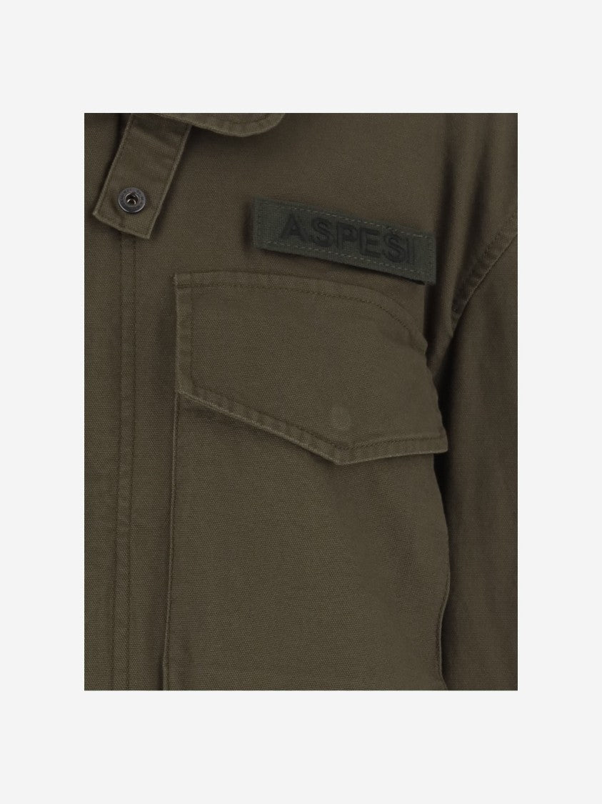 Aspesi Stretch Cotton Canvas Jacket